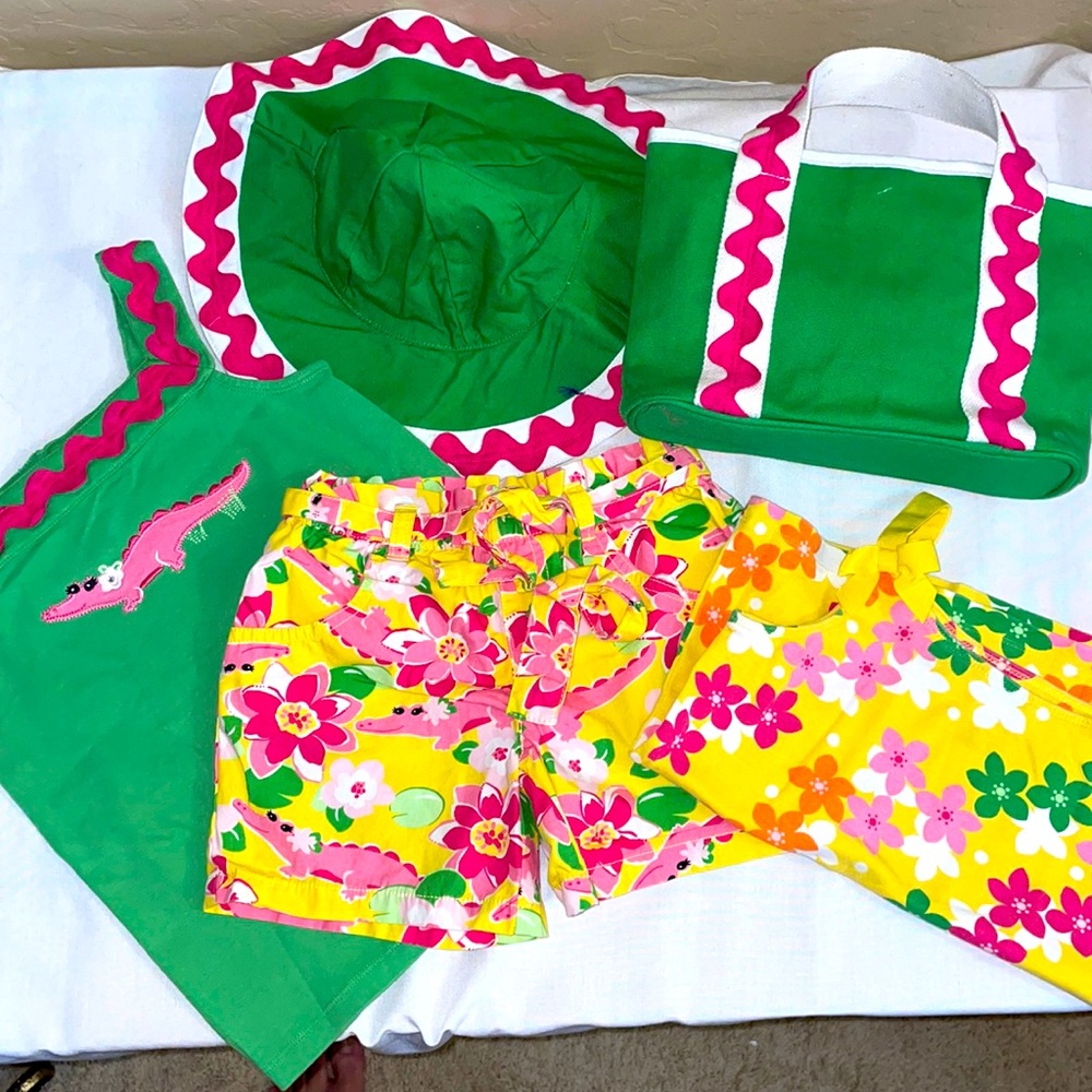 Mixed sized GymboreeTropical🌴 Alligator🐊set EUC